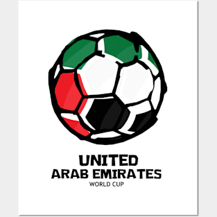 United Arab Emirates Football Country Flag Posters and Art